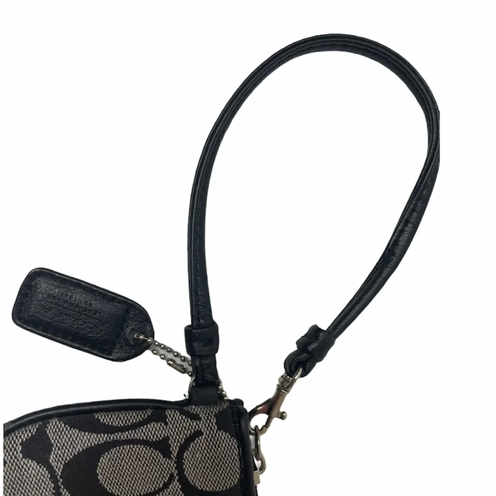 Coach black wristlet